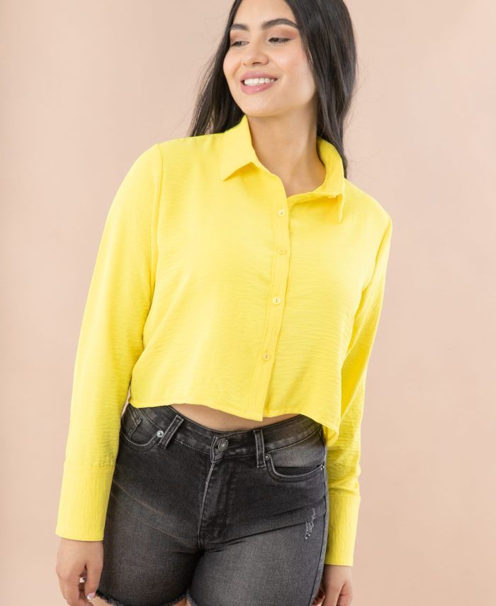 Camisa corta, manga larga
