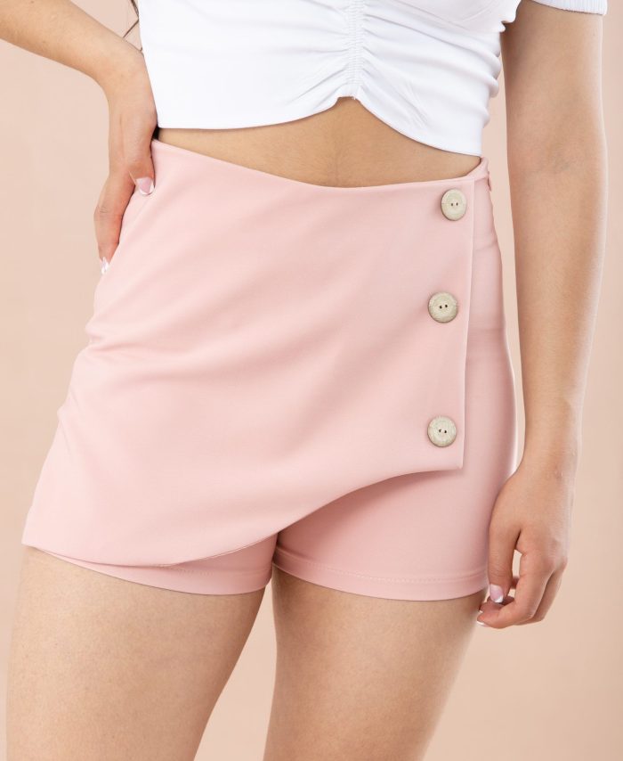 Falda short tiro alto